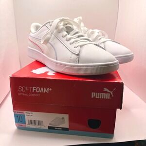 Puma Vikky V2 Womens White Retro Sneakers Size 10‎ Casual Sneakers Sporty Street